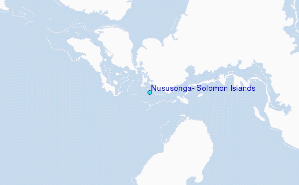 Nususonga, Solomon Islands Tide Station Location Map