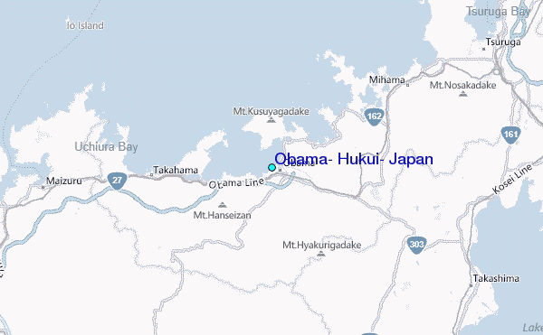 Obama, Hukui, Japan Tide Station Location Map