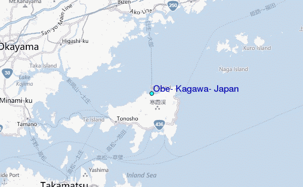 Obe, Kagawa, Japan Tide Station Location Map