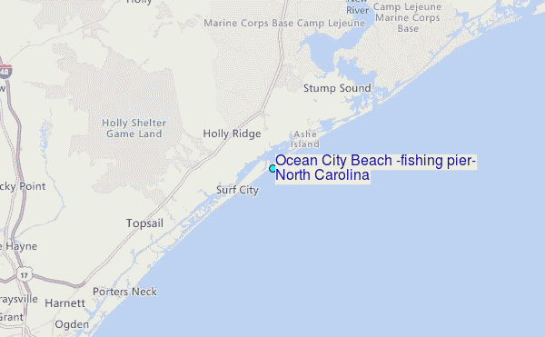 Ocean City Beach (fishing pier), North Carolina Tide Station Location Guide