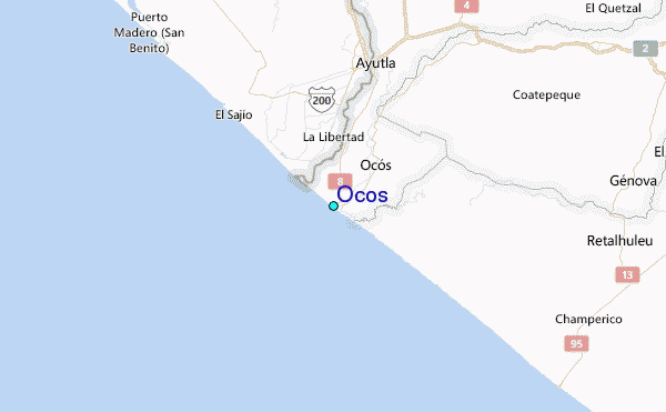 Ocos Tide Station Location Map