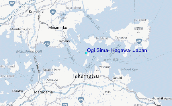 Ogi Sima, Kagawa, Japan Tide Station Location Map