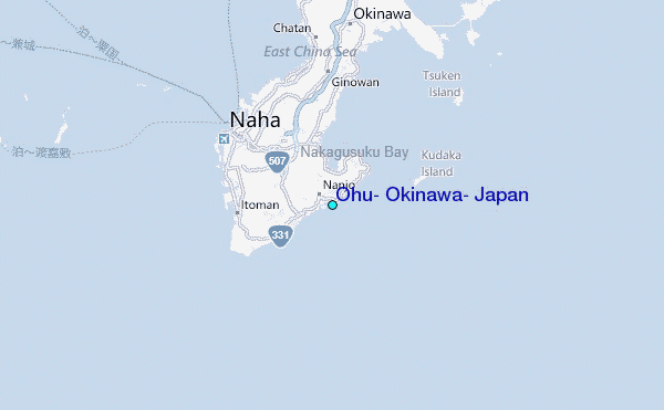 Ohu, Okinawa, Japan Tide Station Location Map