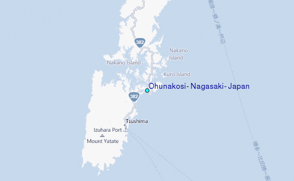 Ohunakosi, Nagasaki, Japan Tide Station Location Map