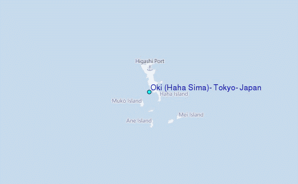 Oki (Haha Sima), Tokyo, Japan Tide Station Location Map