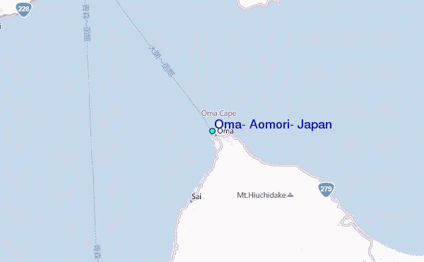 Oma, Aomori, Japan Tide Station Location Map