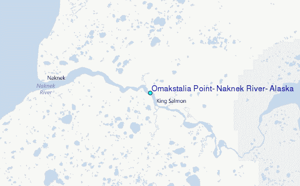 Omakstalia Point, Naknek River, Alaska Tide Station Location Map