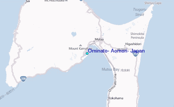 Ominato, Aomori, Japan Tide Station Location Map