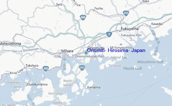 Onomiti, Hirosima, Japan Tide Station Location Map