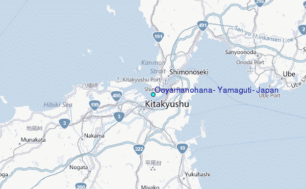 Ooyamanohana, Yamaguti, Japan Tide Station Location Map