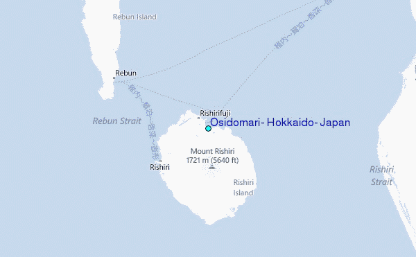 Osidomari, Hokkaido, Japan Tide Station Location Map
