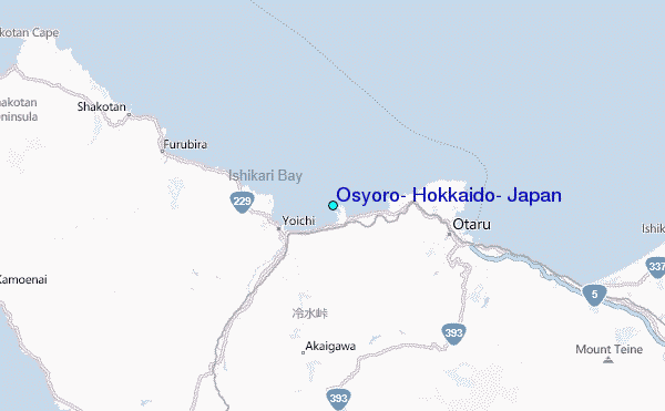 Osyoro, Hokkaido, Japan Tide Station Location Map
