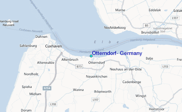 Otterndorf, Germany Tide Station Location Map