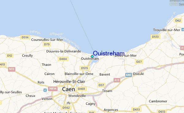 Ouistreham Tide Station Location Map