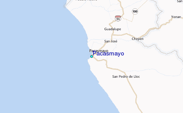 Pacasmayo Tide Station Location Map