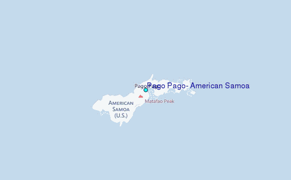 Pago Pago, American Samoa Tide Station Location Map
