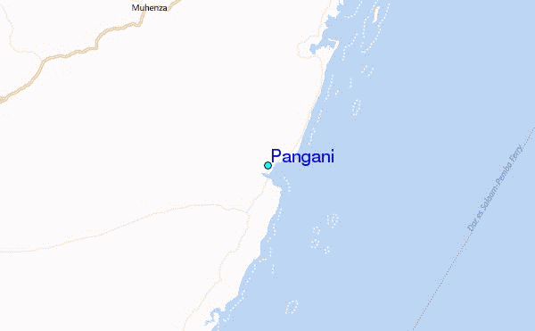 Pangani Tide Station Location Map
