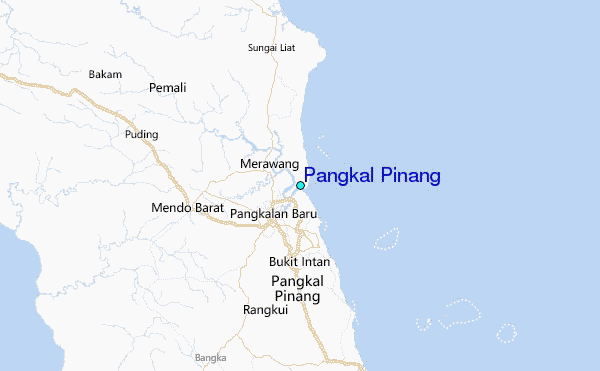 Pangkal Pinang Tide Station Location Map