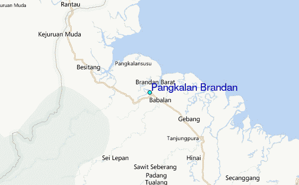 Pangkalan Brandan Tide Station Location Map