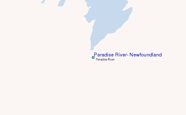Paradise River, Newfoundland Tide Station Location Map