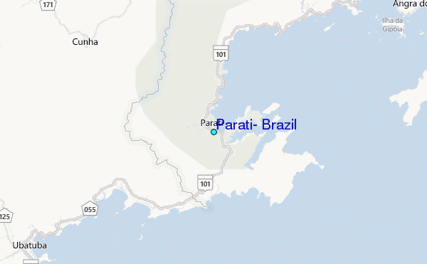 Parati, Brazil Tide Station Location Map