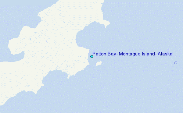 Patton Bay, Montague Island, Alaska Tide Station Location Map