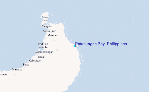Patunungan Bay, Philippines Tide Station Location Map
