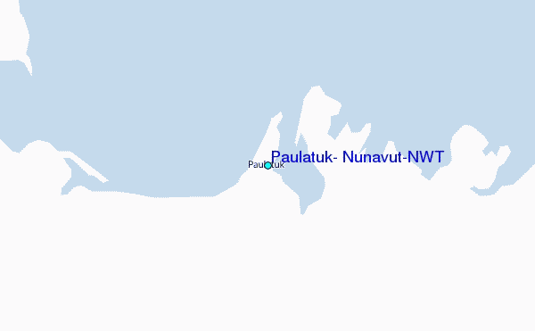 Paulatuk, Nunavut/NWT Tide Station Location Map