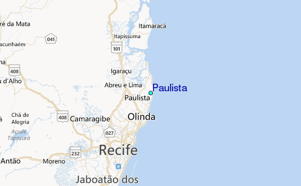 Paulista Tide Station Location Map