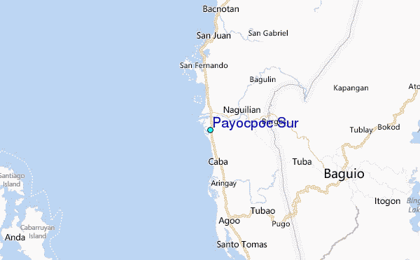 Payocpoc Sur Tide Station Location Map
