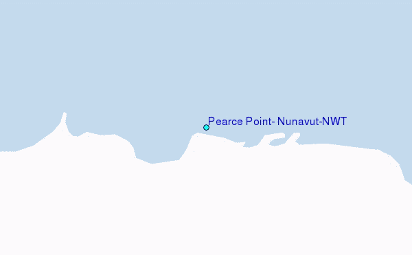 Pearce Point, Nunavut/NWT Tide Station Location Map