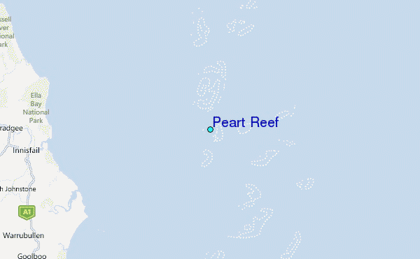 Peart Reef Tide Station Location Map