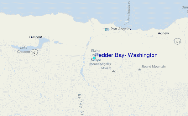 Pedder Bay, Washington Tide Station Location Map