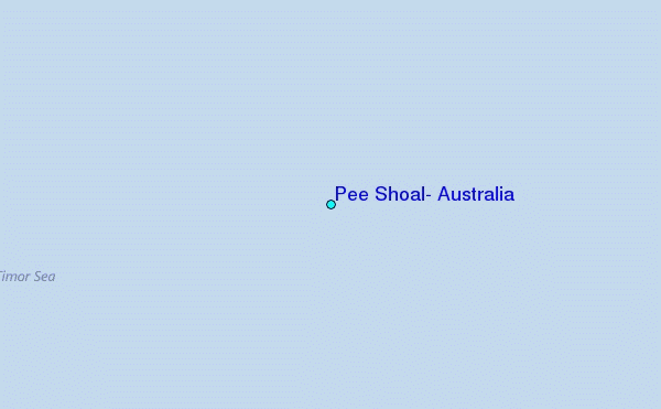 Pee Shoal, Australia Tide Station Location Map