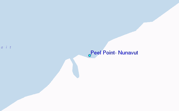 Peel Point, Nunavut Tide Station Location Map