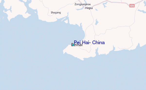 Pei Hai, China Tide Station Location Map
