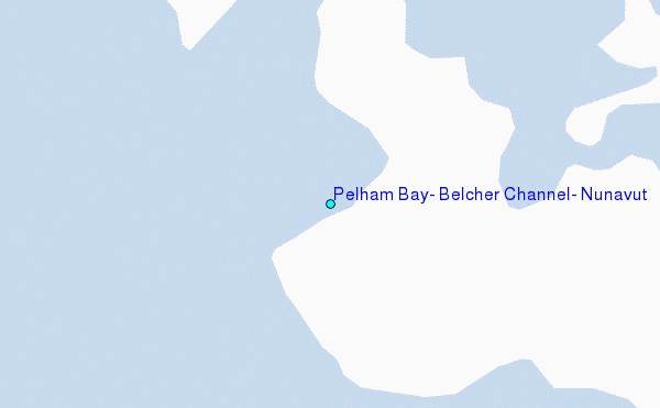 Pelham Bay, Belcher Channel, Nunavut Tide Station Location Map