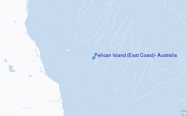 Pelican Island (East Coast), Australia Tide Station Location Map