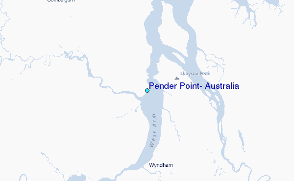 Pender Point, Australia Tide Station Location Map