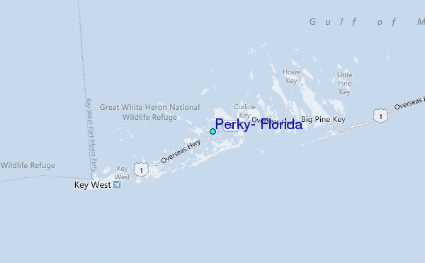 Perky, Florida Tide Station Location Map