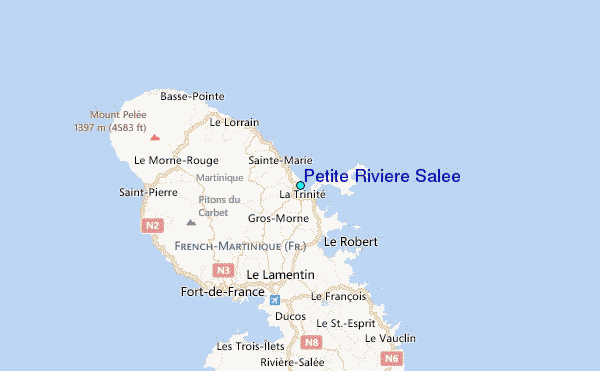 Petite Riviere Salee Tide Station Location Map