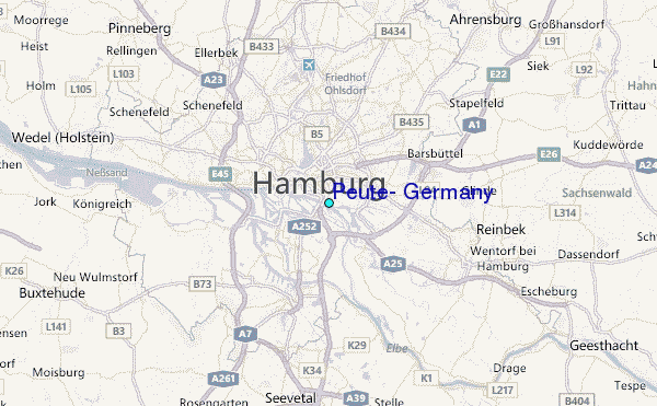 Peute, Germany Tide Station Location Map
