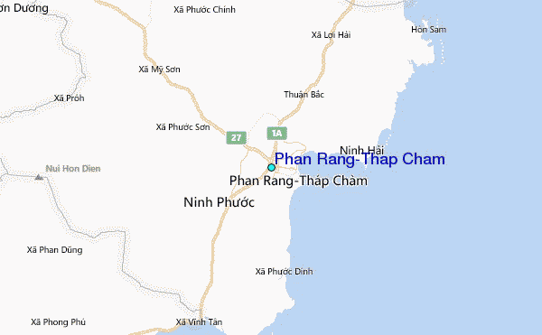 Phan Rang-Thap Cham Tide Station Location Map