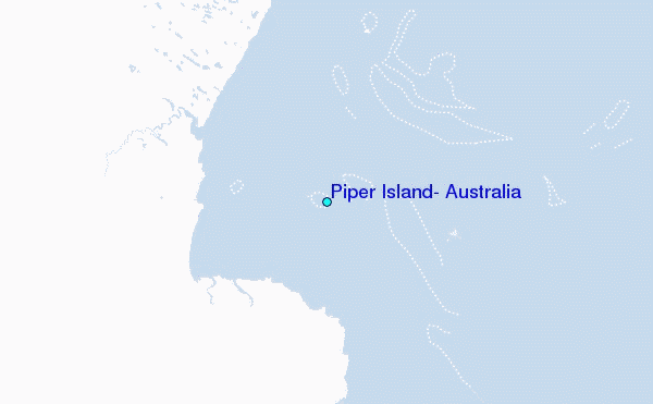 Piper Island, Australia Tide Station Location Map