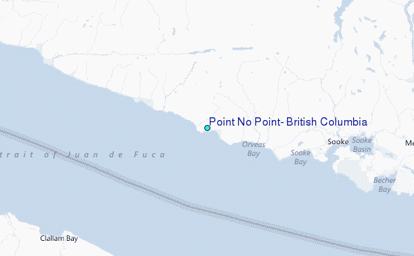 Point No Point, British Columbia Tide Station Location Map