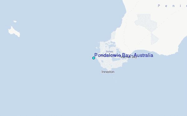 Pondalowie Bay, Australia Tide Station Location Map