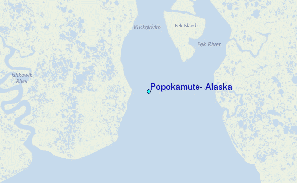 Popokamute, Alaska Tide Station Location Map
