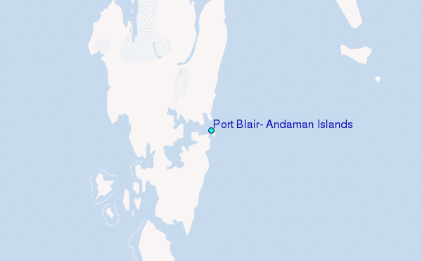 Port Blair, Andaman Islands Tide Station Location Map