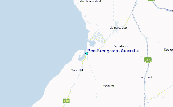 Port Broughton, Australia Tide Station Location Map