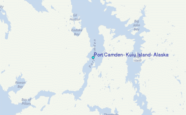 Port Camden, Kuiu Island, Alaska Tide Station Location Map